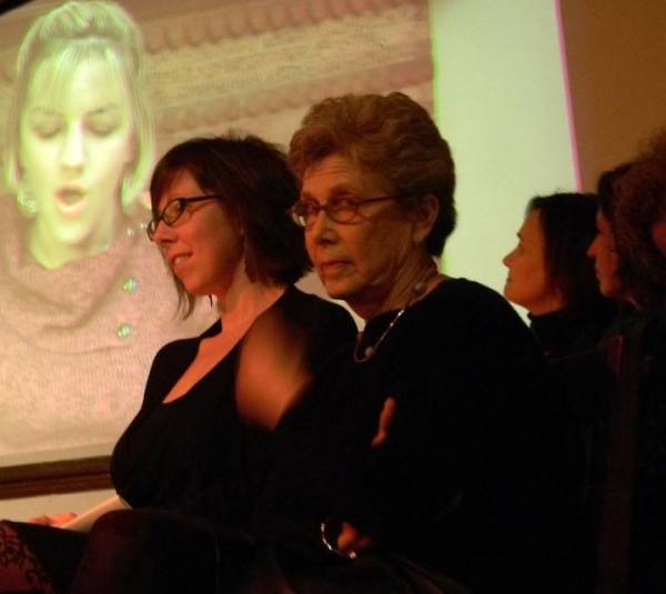 Erika Nelson, Nichole Dupont and Michelle Gillett were among those who read work responding to the question posed by host Suzi Banks Baum, "What do mothers make?"