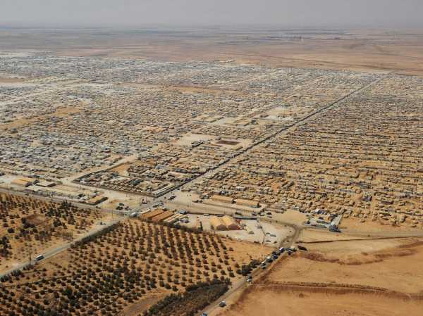 Syrian refugee camp in Jordan, now Jordan's fifth largest city