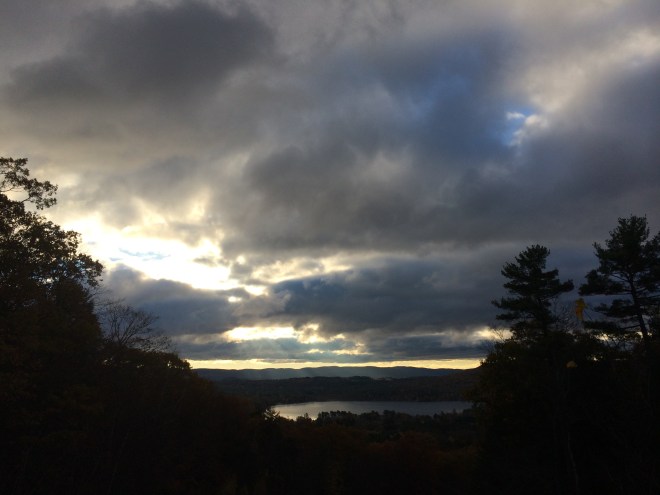 Morning clouds over Stockbridge Bowl. Photo J. Browdy, 2014